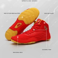 Viniatoo Professional Wrestling Shoes Red -Boxing Store ViniatooProfessionalWrestlingShoesred9