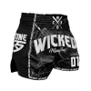 Wicked One Broken Muay Thai Shorts Black -Boxing Store Wicked Broken Black