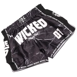Wicked One Broken Muay Thai Shorts Black 9 Wicked One Broken Muay Thai Shorts Black -Boxing Store WickedBrokenBlack1