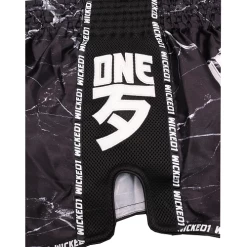 Wicked One Broken Muay Thai Shorts Black 11 Wicked One Broken Muay Thai Shorts Black -Boxing Store WickedBrokenBlack3