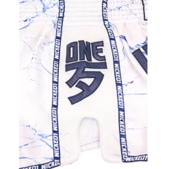 Wicked One Broken Muay Thai Shorts White -Boxing Store WickedBrokenWhite3