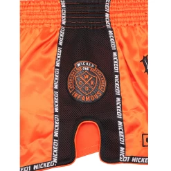 Wicked One Infamous Muay Thai Shorts Orange -Boxing Store WickedInfamousOrange4