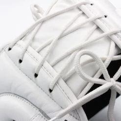 Adidas Adistar Pro Leather Head Guard – White 8 Adidas Adistar Pro Leather Head Guard – White -Boxing Store adiPHG01PRO adiSTAR Black White close up 01 648x648 1