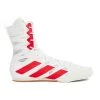 Adidas Box Hog 4 Boxing Shoes Boots - White Red -Boxing Store adidas bhwhite