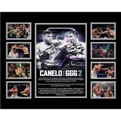 Canelo Alvarez Vs Gennady Golovkin 2 GGG Signed Photo Framed Limited Edition