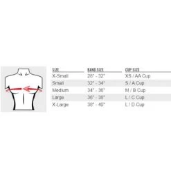 Title Advanced Boxing Chest Guard Compress Bra Top -Boxing Store chart