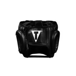 Title Classic Youth Face Protector Headgear Black -Boxing Store ctfp bk 3 1