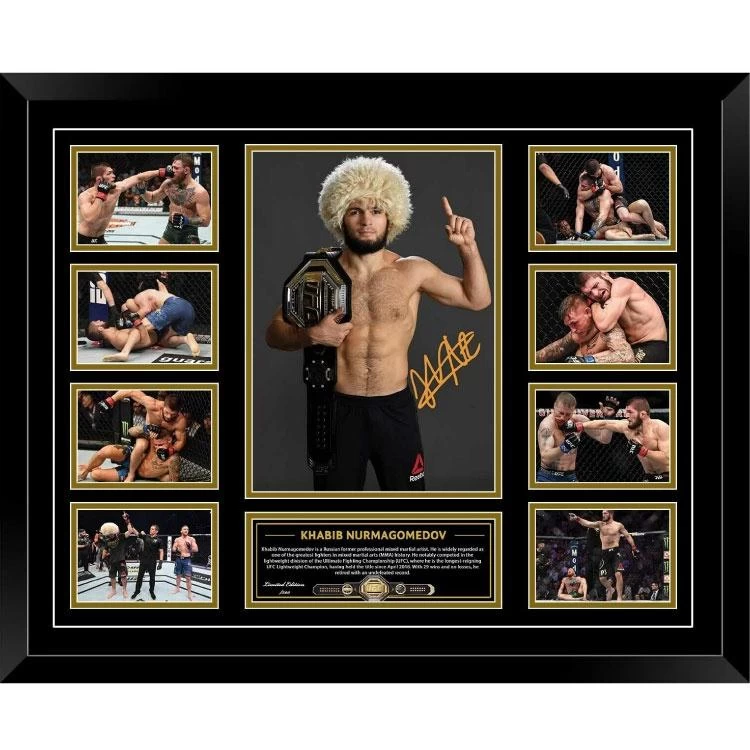Khabib Nurmagomedov UFC 29-0 Signed Photo Framed Limited Edition 3 Khabib Nurmagomedov UFC 29-0 Signed Photo Framed Limited Edition