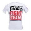 Fairtex Fight Team Muay Thai T Shirt - White/Red -Boxing Store fairtex tshirt fight team tst51 weiss rot 4fd8
