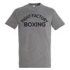 Fight Factory Trainer T Shirt - Grey -Boxing Store fightfactoryboxing grey