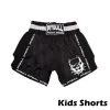 Pitbull Kids Retro Muay Thai Shorts - Black/White -Boxing Store gg 26fea655 90a5 43d9 949d 81e9b29438ef