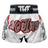 TUFF Double Tiger Thai Boxing Shorts White