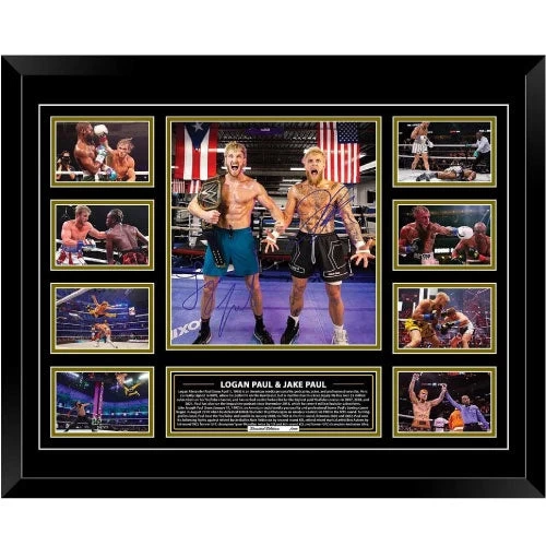 Logan Paul Jake Paul Signed Photo Framed Limited Edition 3 Logan Paul Jake Paul Signed Photo Framed Limited Edition