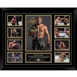 Kamaru Usman UFC Signed Photo Framed Limited Edition