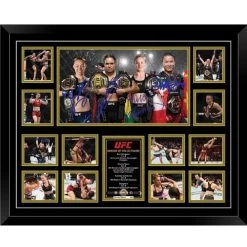 UFC Queens Amanda Nunes Valentina Shevchenko Signed Limited Edition Frame