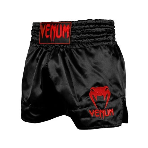 Venum Classic Muay Thai Shorts Black/Red 3 Venum Classic Muay Thai Shorts Black/Red