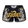 TUFF Double Tiger Retro Muay Thai Shorts - Black